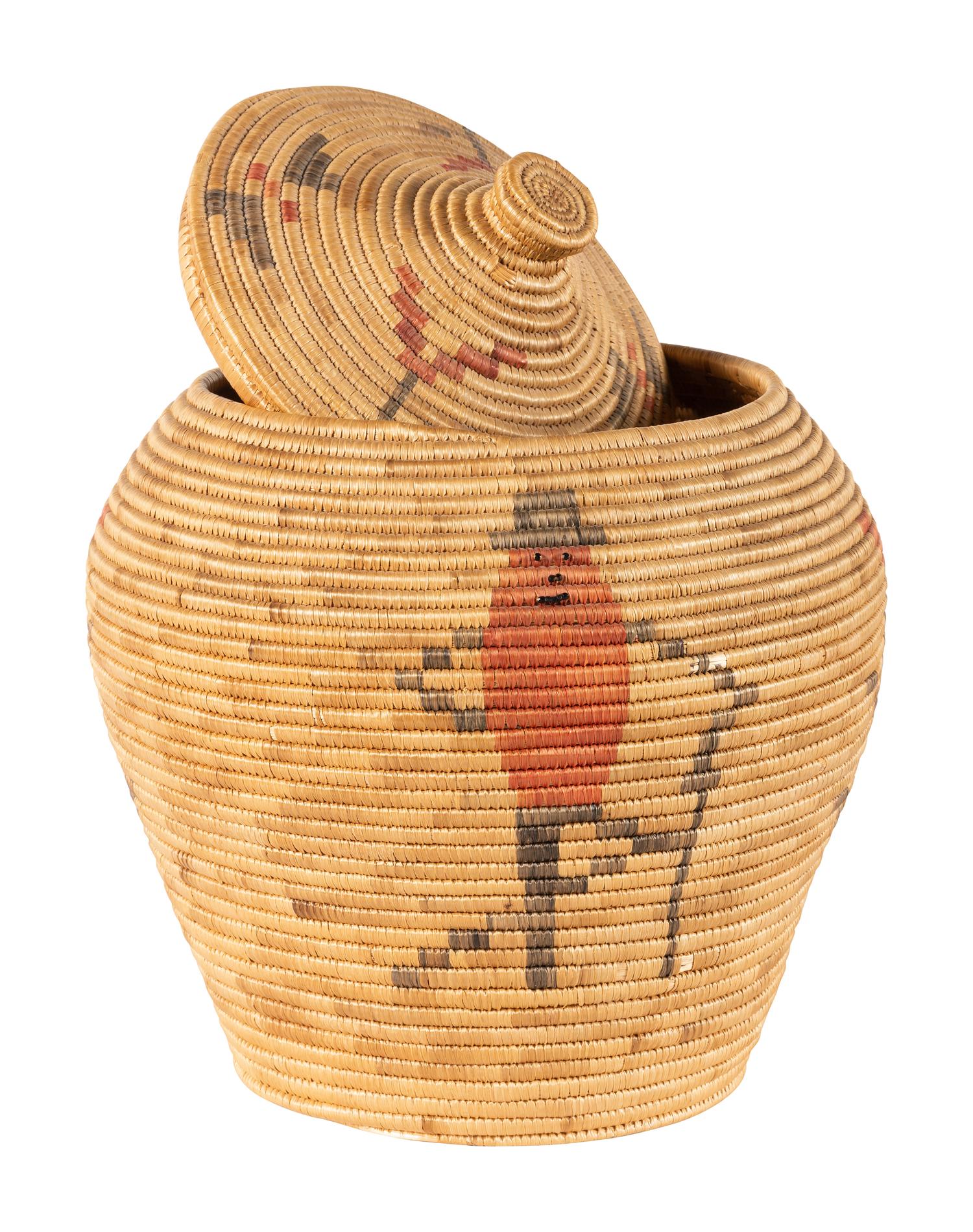 Alaskan Figural "Mr. Peanut" Lidded Basket