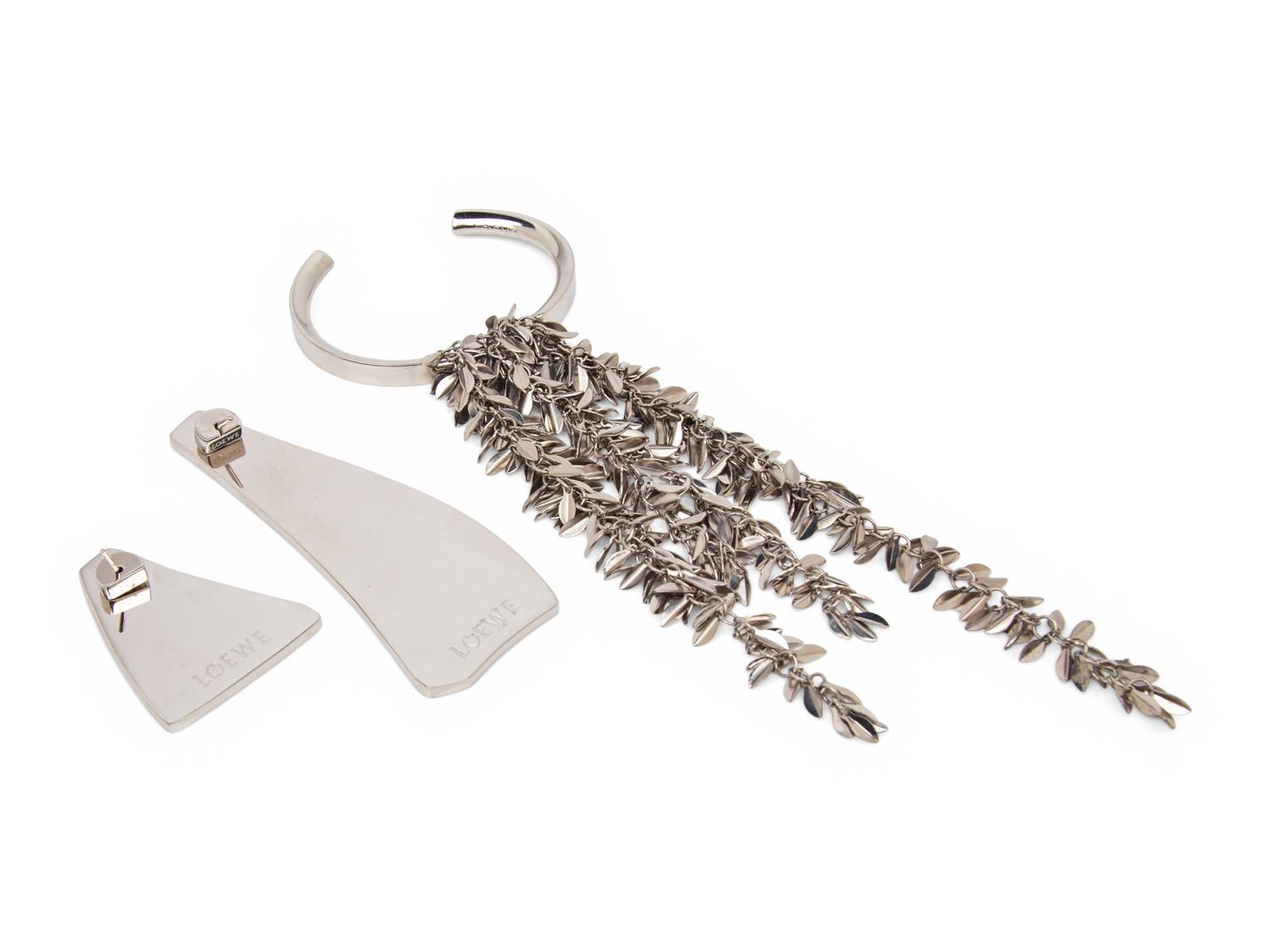 Loewe, Pair of Earrings & Bracelet
