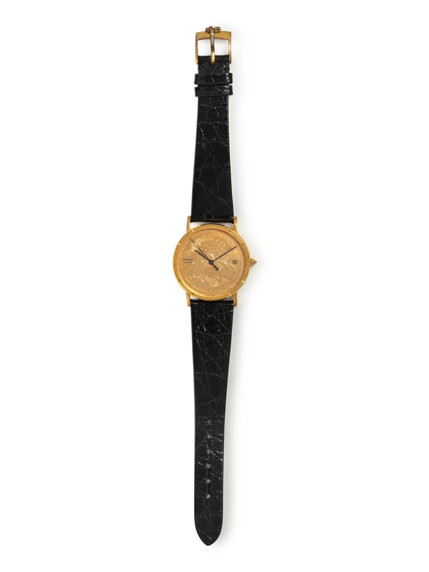 CORUM, 18K YELLOW GOLD $20 GOLD COIN WATCH