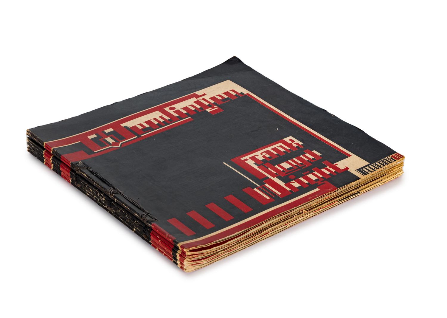 WRIGHT, Frank Lloyd (1869–1959). Wendingen: The Life–Work of the American Architect Frank Lloyd Wright . Series 7, nos. 3-9. Santpoort, Holland: C.A. Mees, 1925-1926.