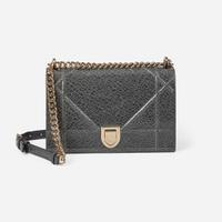 A Dior Medium Gray Calf Leather Diorama Bag Dior
