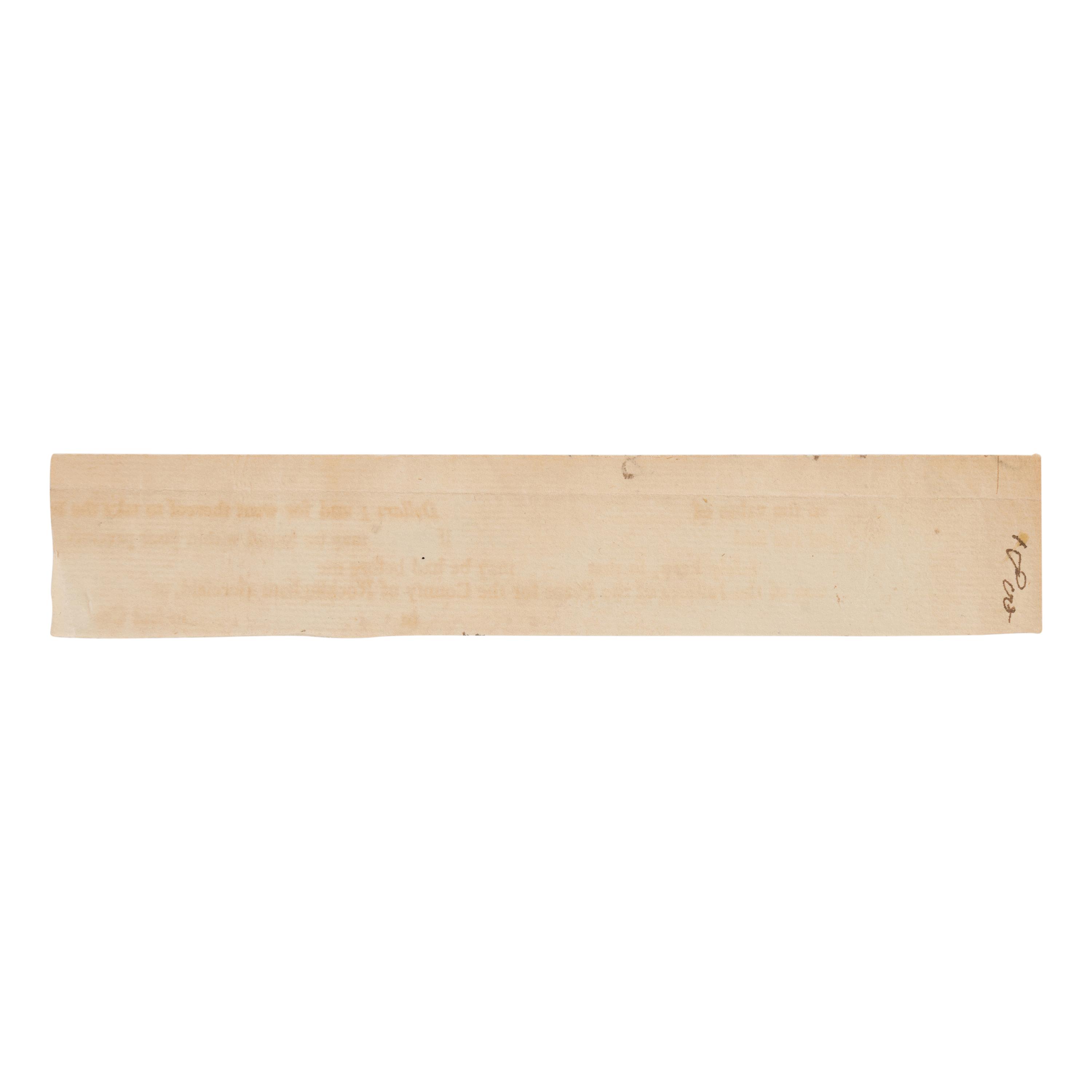 [African American]. Banneker, Benjamin (1731-1806). Clipped signature ("Benjamin Banneker") cut from a document, n.p., n.d.