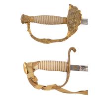 Lot of 2 US Swords Including: Navy Model 1852 and Model 1860 Staff & Field