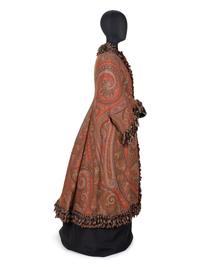 Paisley Shawl Mantle with Chenille Trim, 1880s
