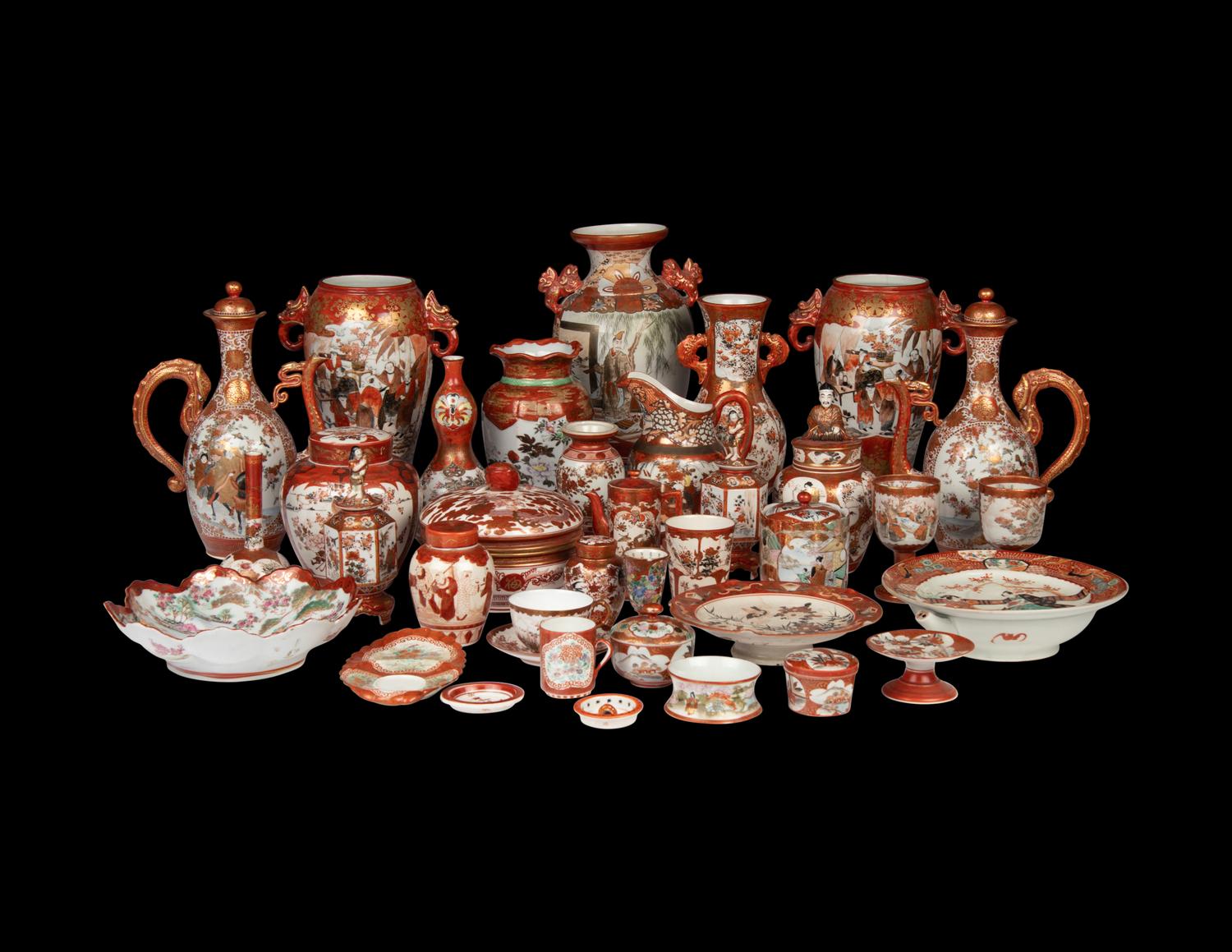 38 Japanese Kutani Wares