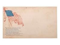 [CIVIL WAR]. Civil War-period patriotic covers, incl. northern and southern examples.