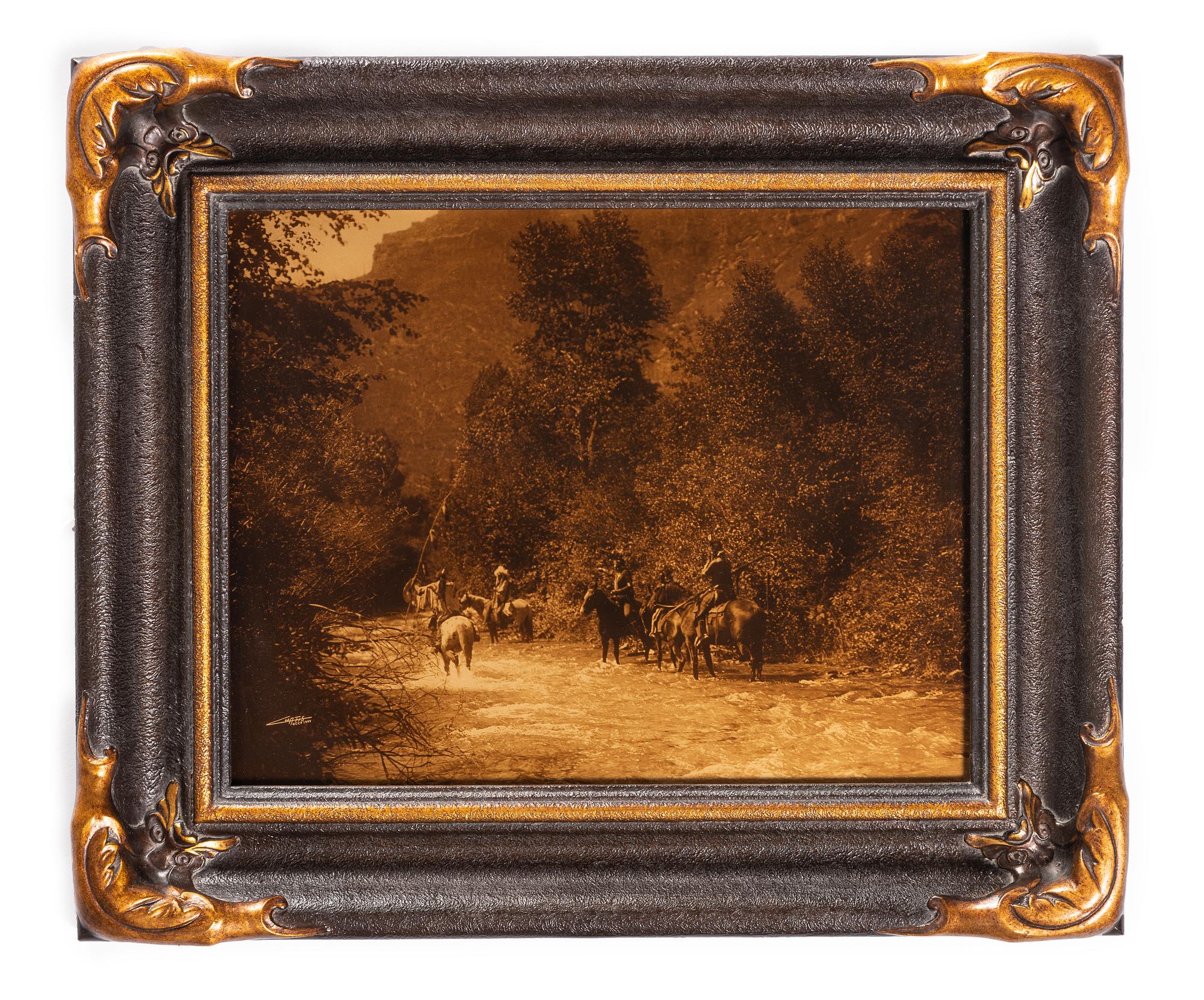 CURTIS, Edward (1868-1952). A Mountain Fastness. Curtis Centennial Project gold toned photograph.
