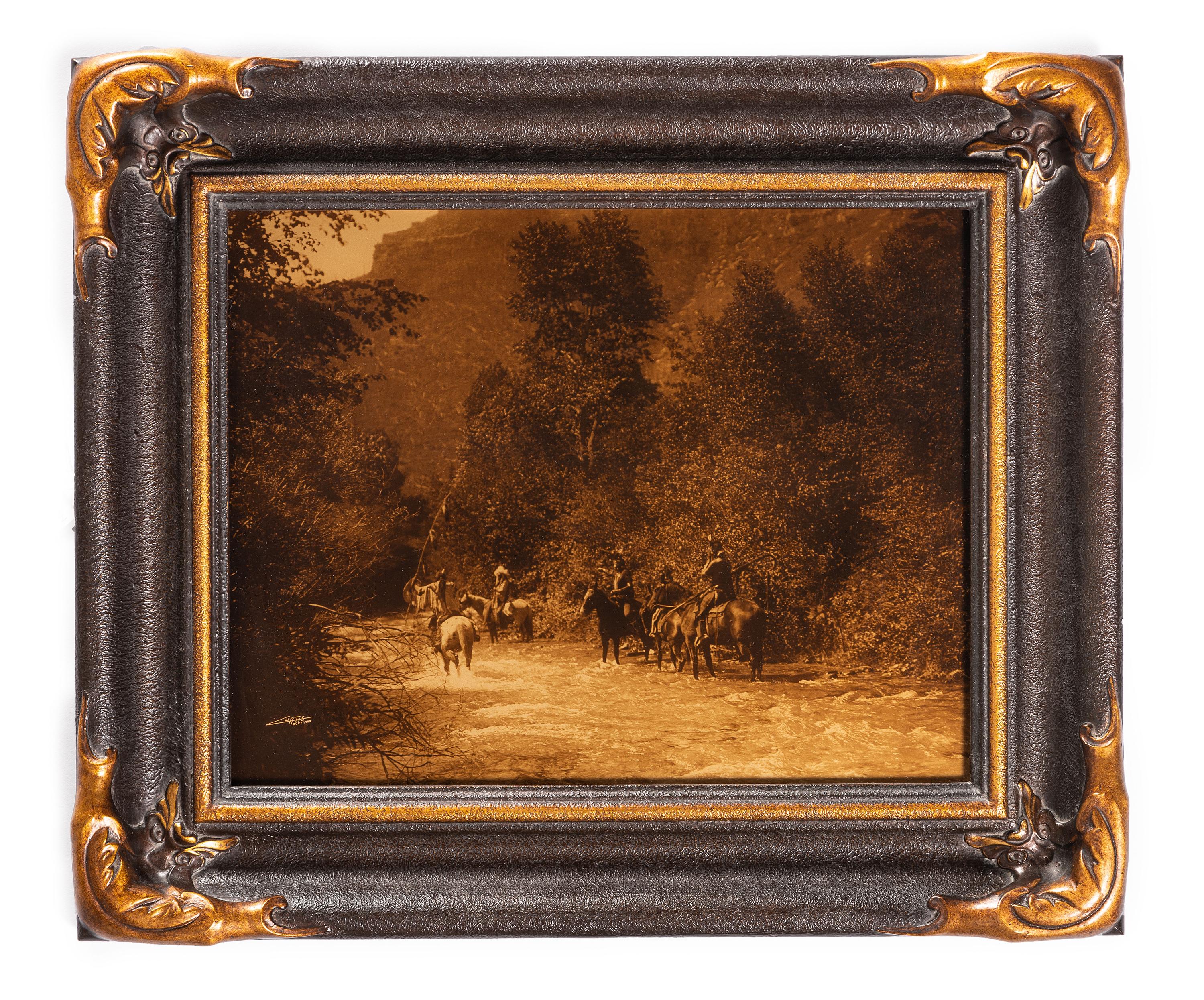 CURTIS, Edward (1868-1952). A Mountain Fastness. Curtis Centennial Project gold toned photograph.
