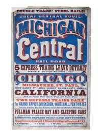 [TRANSPORTATION - RAILROAD]. Great Central Route. Michigan Central Railroad . Buffalo, NY: Matthews & Warren, Commercial Advertiser Printing House, n.d.