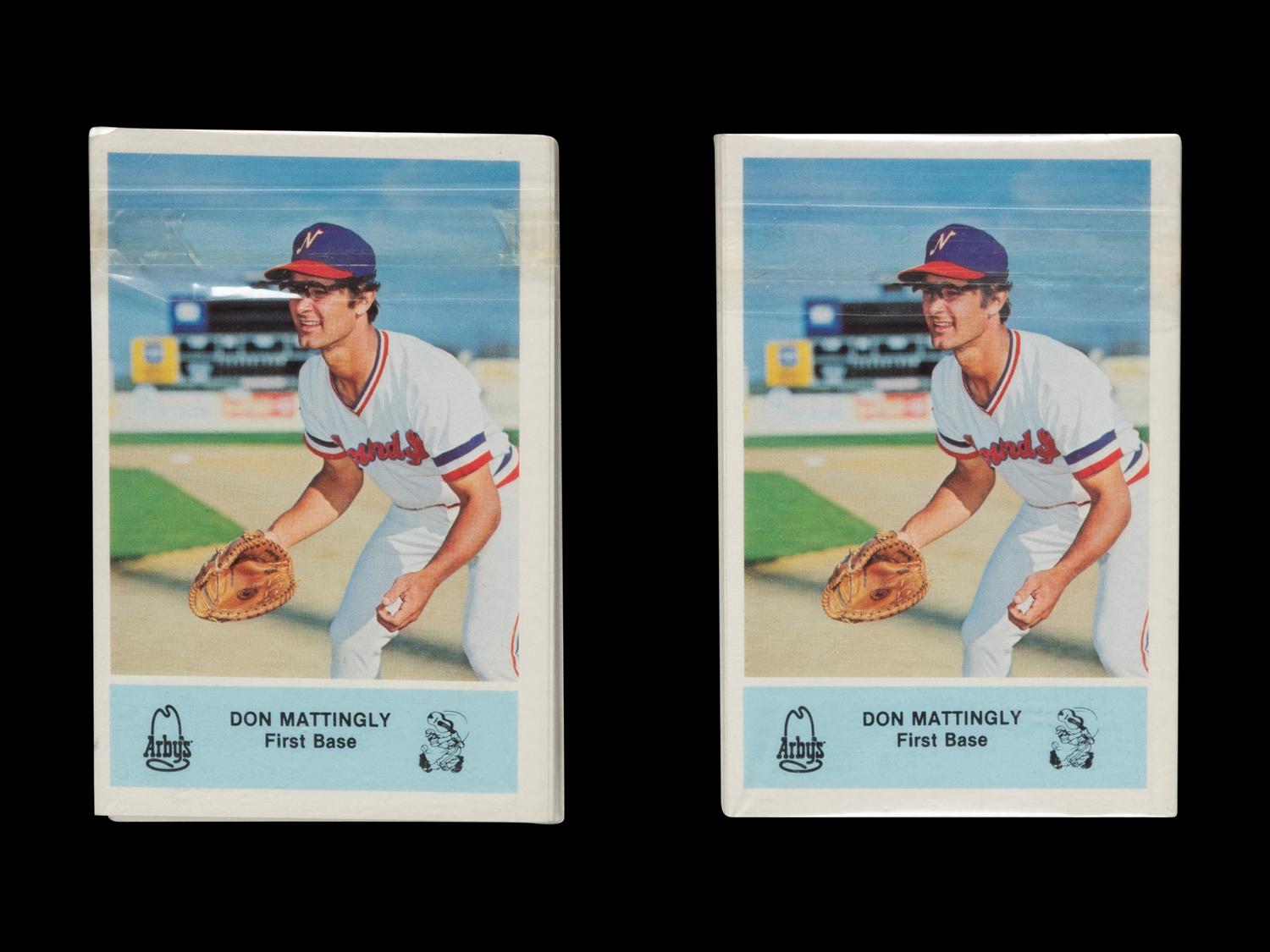 A Group of Two 1981 Arby’s Nashville Sounds Team Baseball Cards Sets Featuring Don Mattingly Rookie Cards