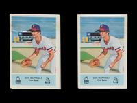 A Group of Two 1981 Arby’s Nashville Sounds Team Baseball Cards Sets Featuring Don Mattingly Rookie Cards