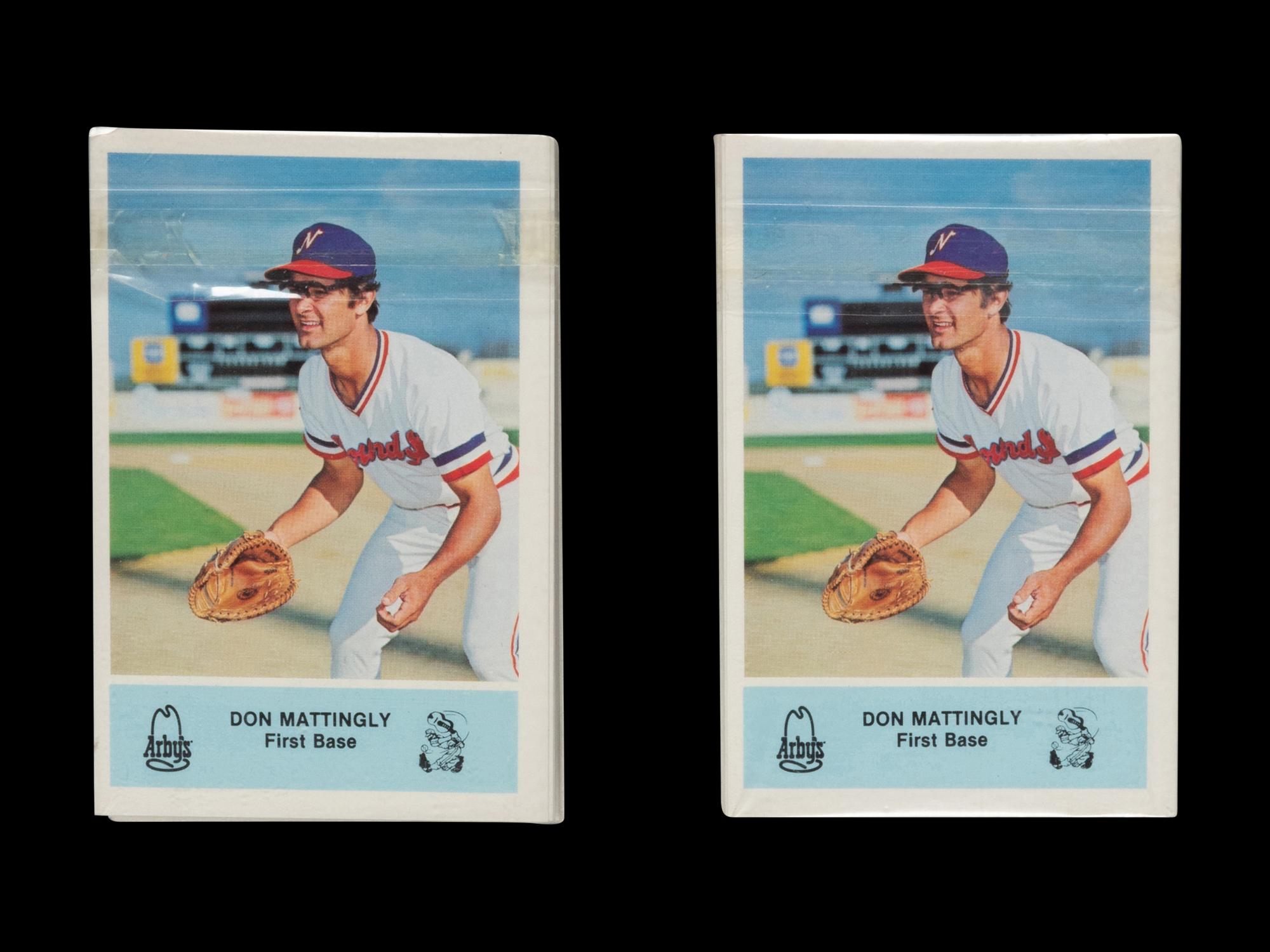 A Group of Two 1981 Arby’s Nashville Sounds Team Baseball Cards Sets Featuring Don Mattingly Rookie Cards
