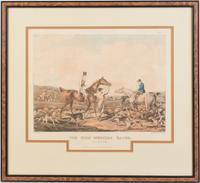 A Group of Six Hand Colored English Sporting Prints Height of each 20 x width 22 inches (framed).