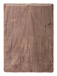 A Doll's Pieced Cotton Log Cabin Quilt