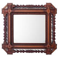 Four Wooden Folk Art Frames