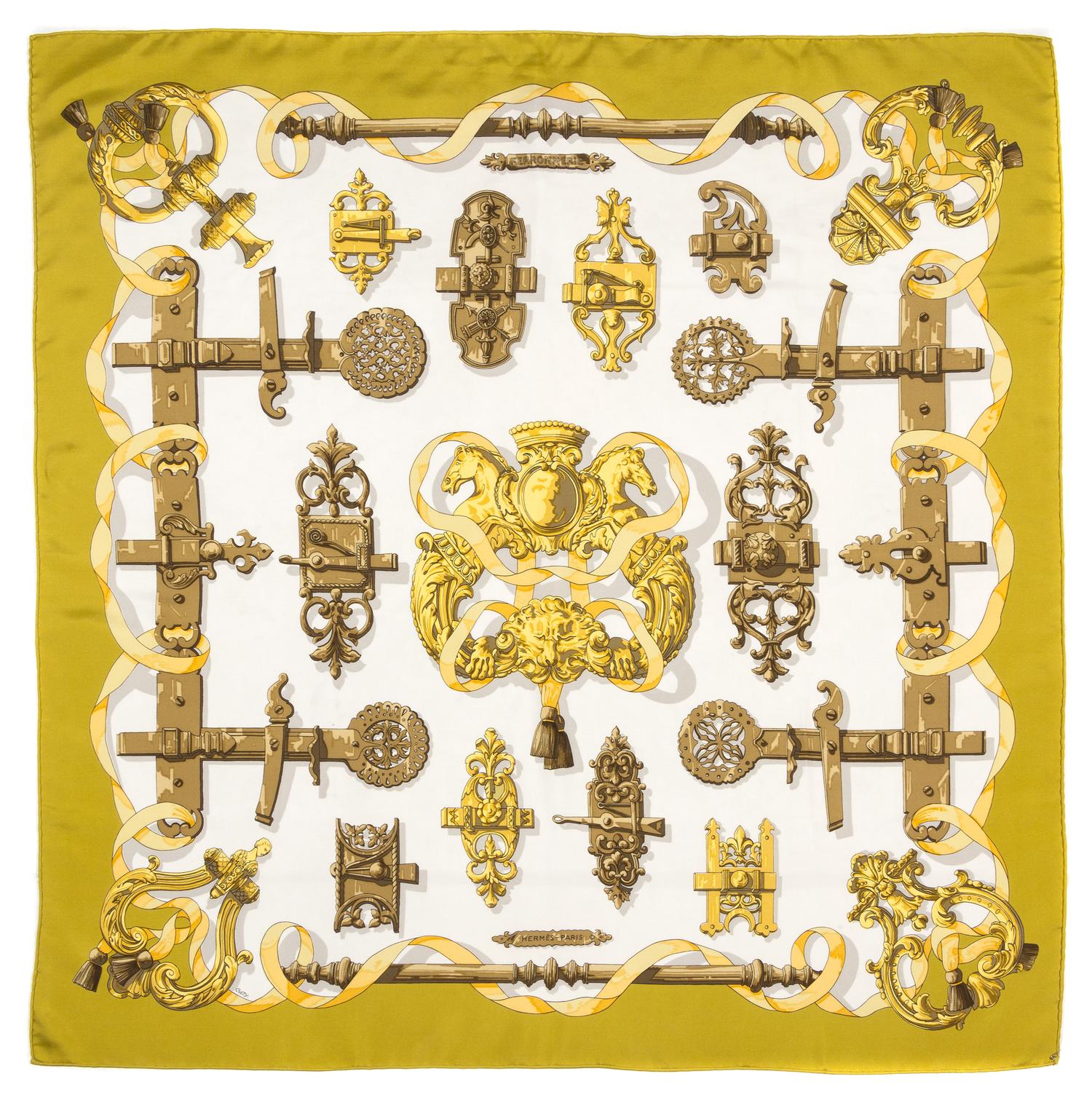 An Hermes 90cm Silk Scarf, 36" x 36"