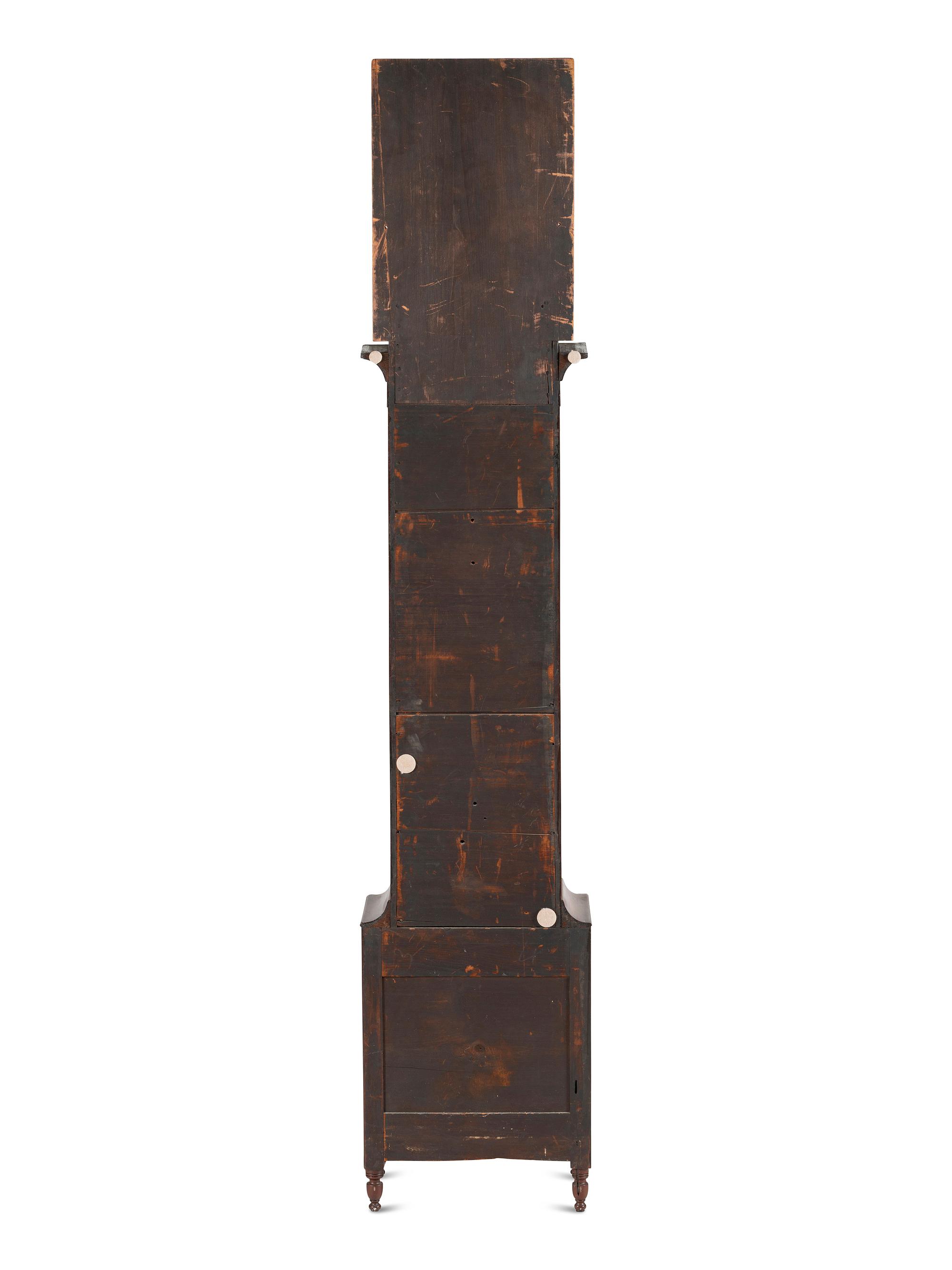 A Federal Inlaid Mahogany Tall Case Clock