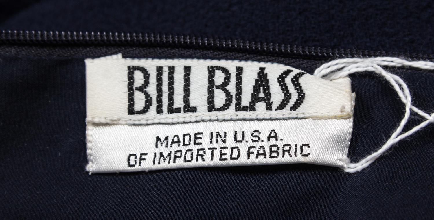 A Bill Blass Navy Shift Dress,