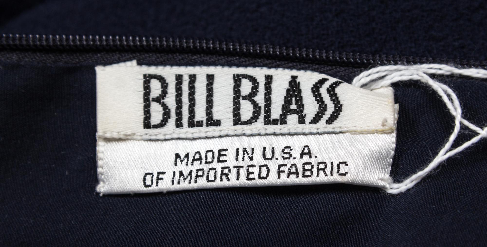 A Bill Blass Navy Shift Dress,