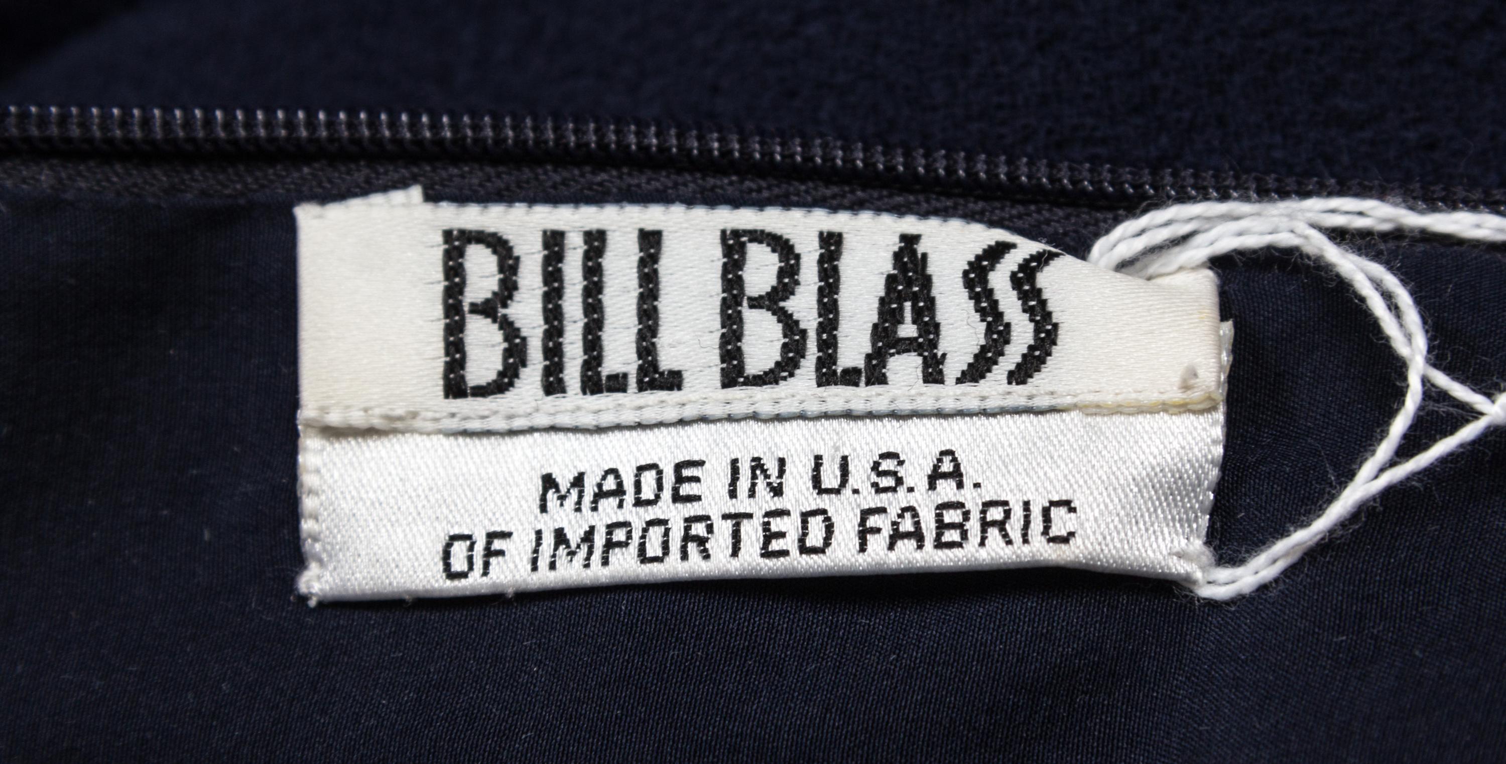 A Bill Blass Navy Shift Dress,