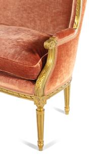 An Assembled Louis XVI Style Giltwood Seating Suite