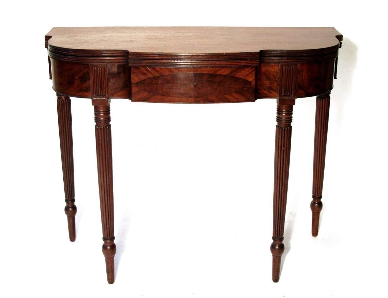 Late Federal mahogany card table philadelphia, pa, mid 19th century