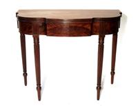 Late Federal mahogany card table philadelphia, pa, mid 19th century