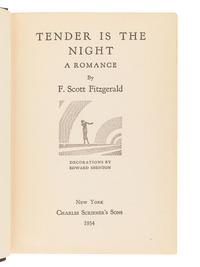 FITZGERALD, F. Scott (1896-1940). Tender is the Night . New York: Charles Scribner's Sons, 1934.