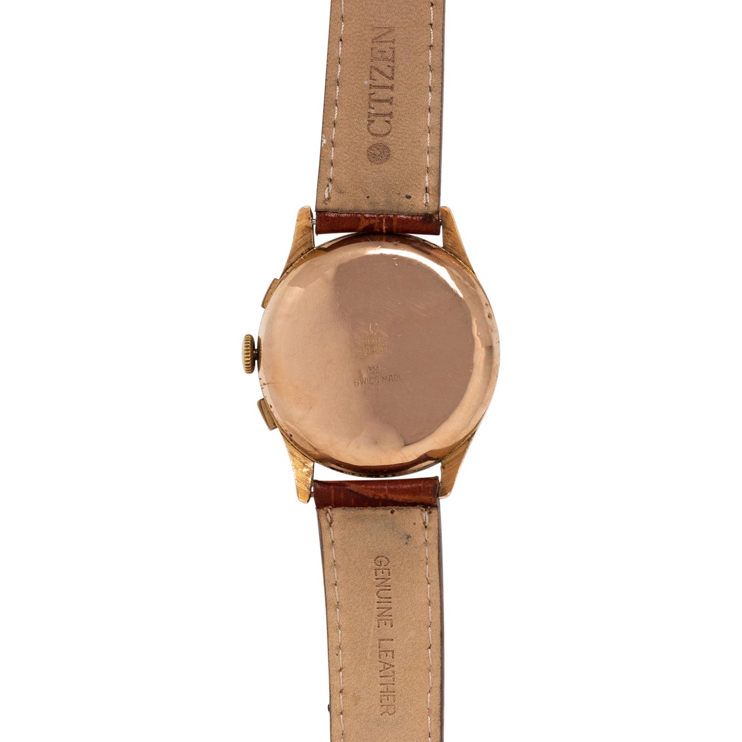 CAMY, VINTAGE, 18K YELLOW GOLD CHRONOGRAPH WRISTWATCH