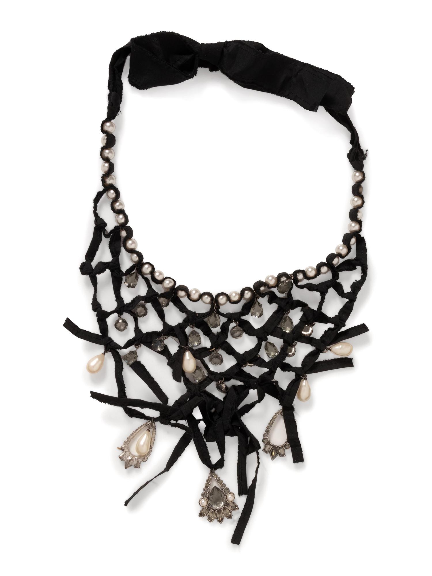 Three Lanvin Silk and Rhinestone Necklaces, 2005