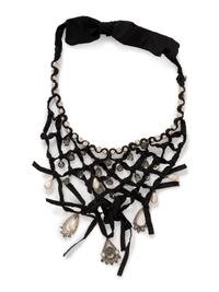 Three Lanvin Silk and Rhinestone Necklaces, 2005