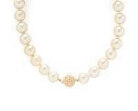 GOLDEN CULTURED PEARL NECKLACE