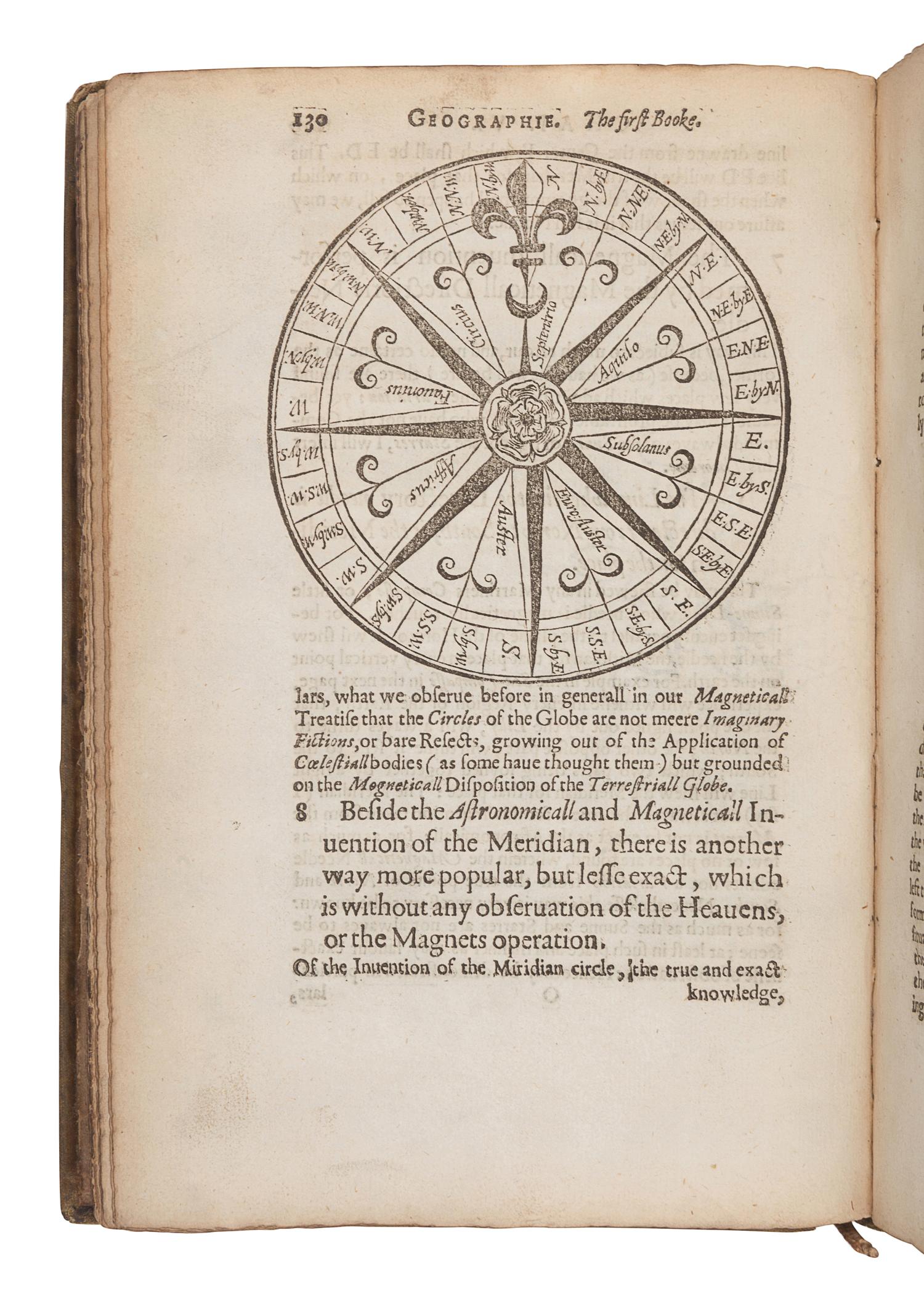 CARPENTER, Nathanael (1589-1628?). Geography delineated forth in Two Bookes. Containing the sphaericall and topicall parts thereof . Oxford: John Lichfield and William Turner, printers to the famous University, for Henry Cripps, 1625.