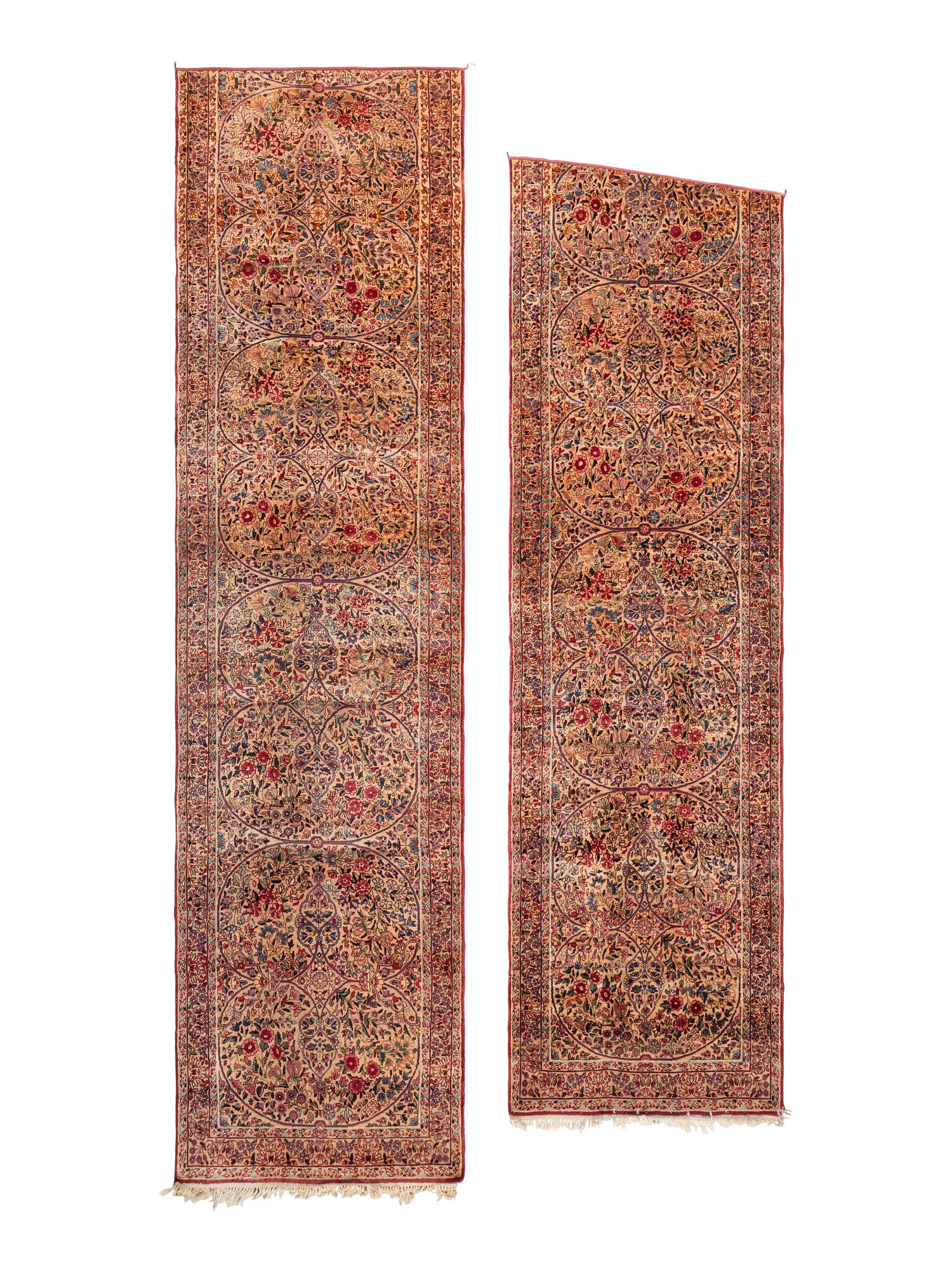 Two Sarouk Wool Runners
