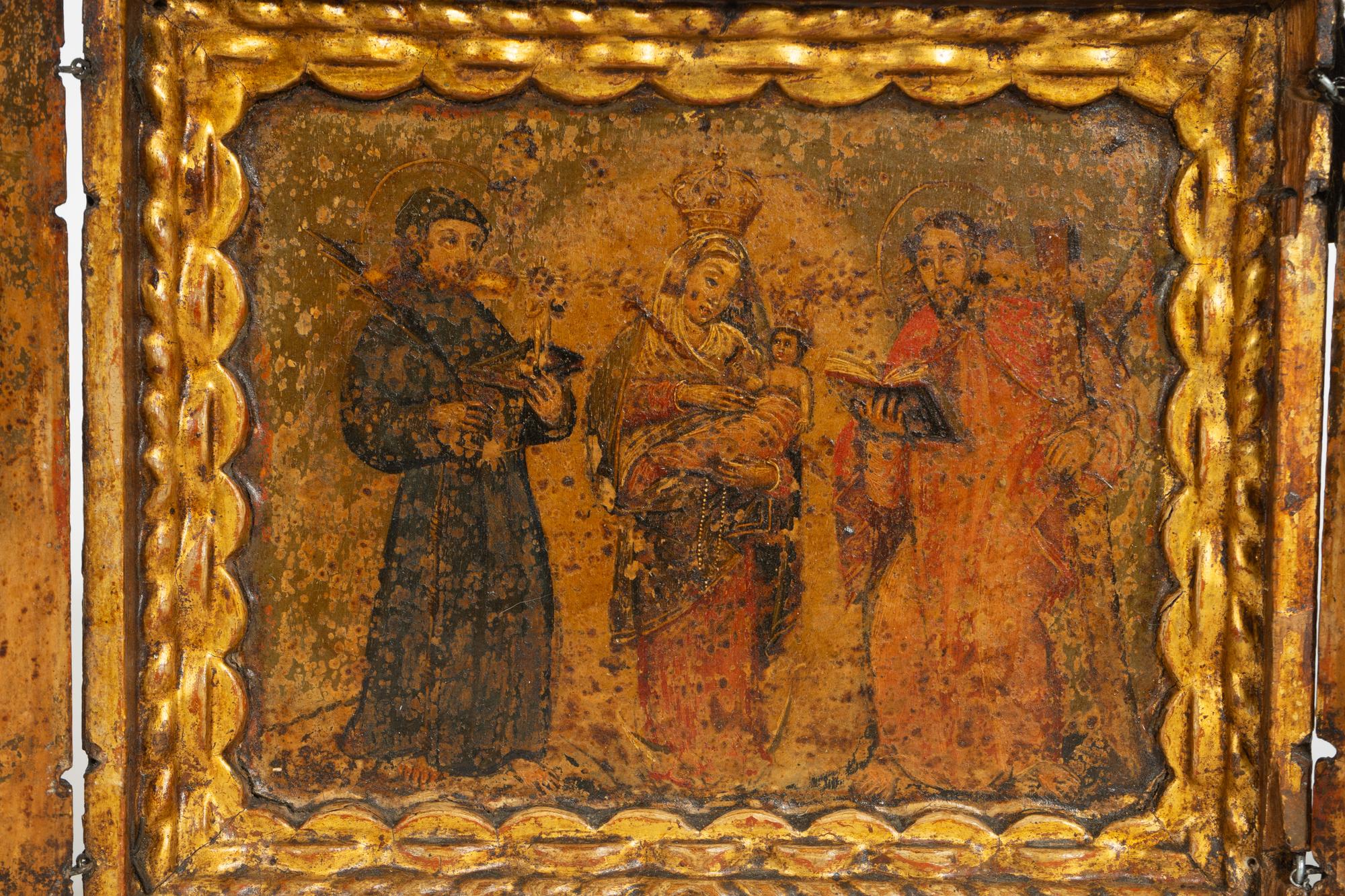 An Eastern European Triptych Icon