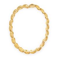 Maramenos & Pateras, Yellow Gold and Diamond Leaf Necklace
