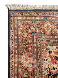 A Indian Persian Design Wool Rug — 20th Century