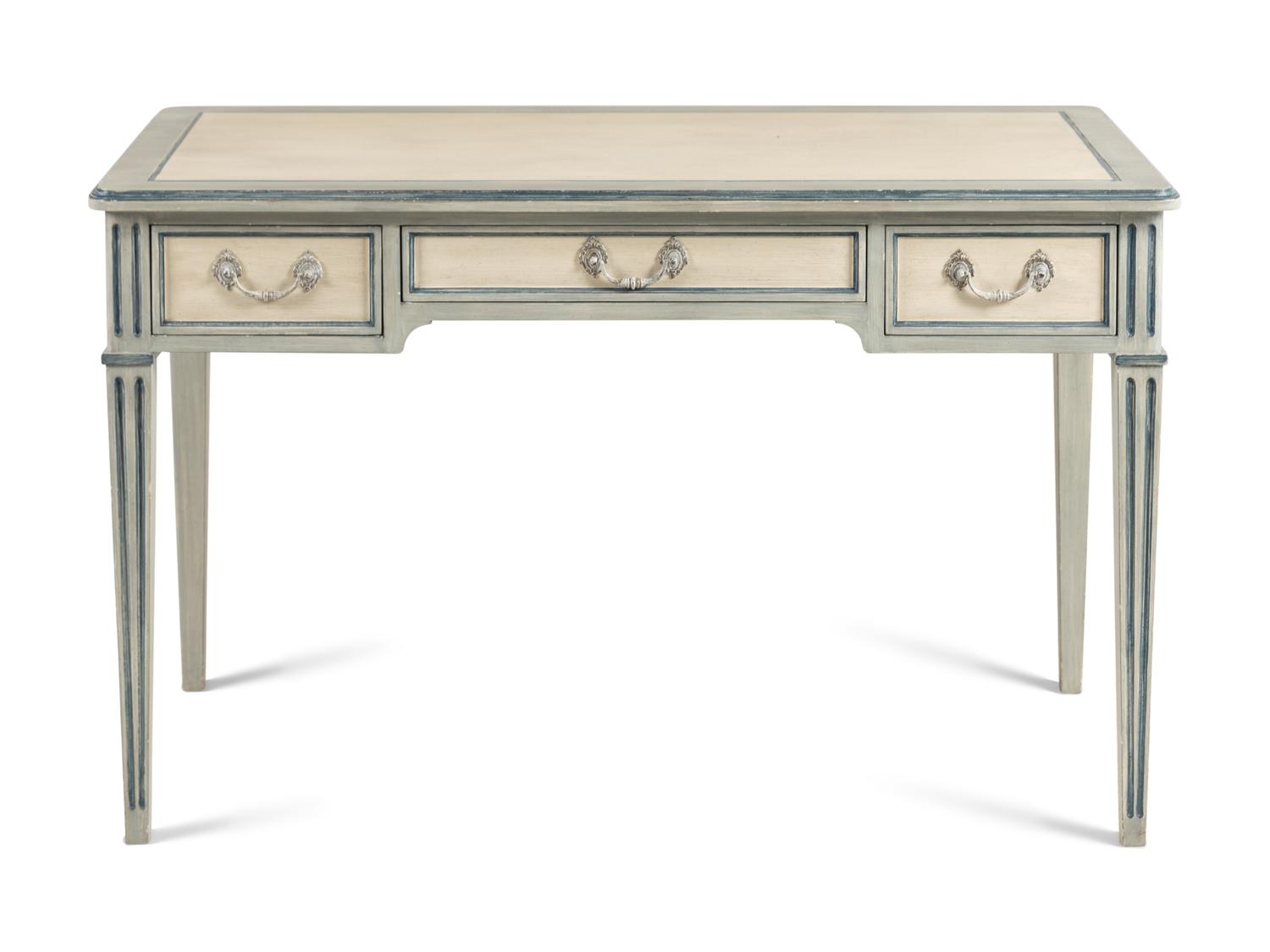A Louis XVI Style Painted Dressing Table