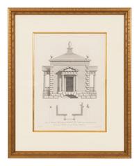 A Set of Three William Chambers (1722-1796) Architectural Study Chromolithographs