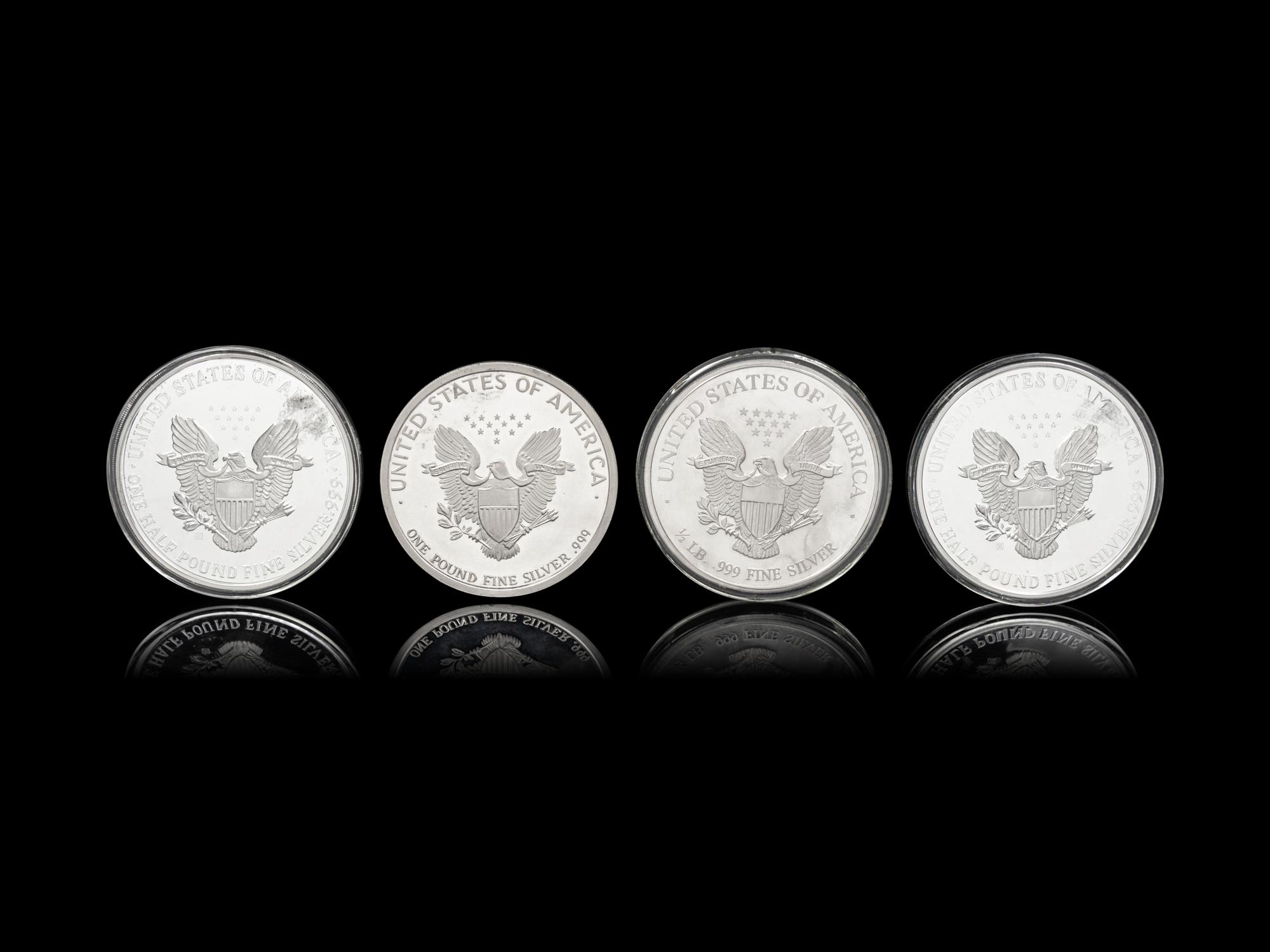 [PRIVATE ISSUE] Four Large-Size Silver Rounds