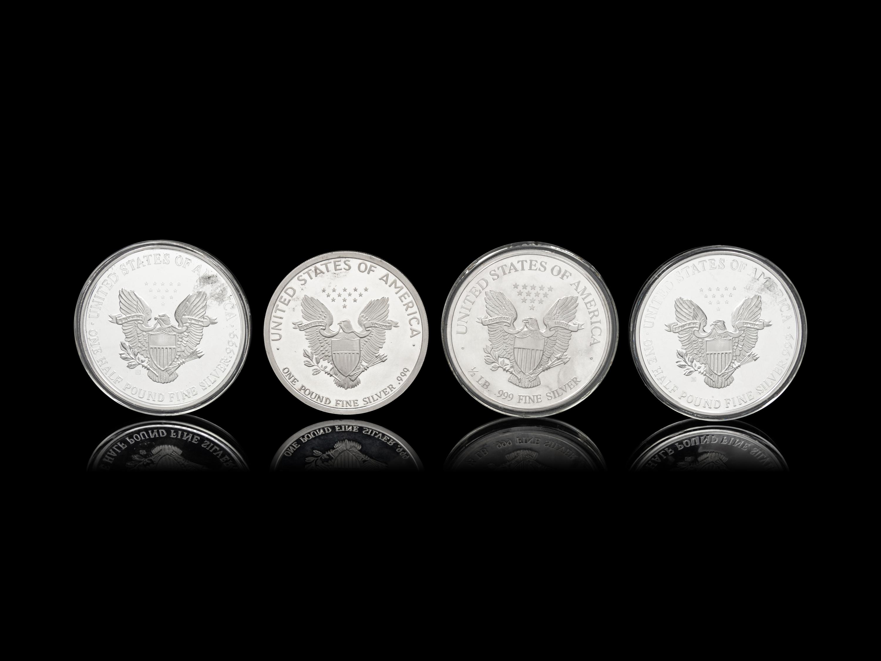 [PRIVATE ISSUE] Four Large-Size Silver Rounds