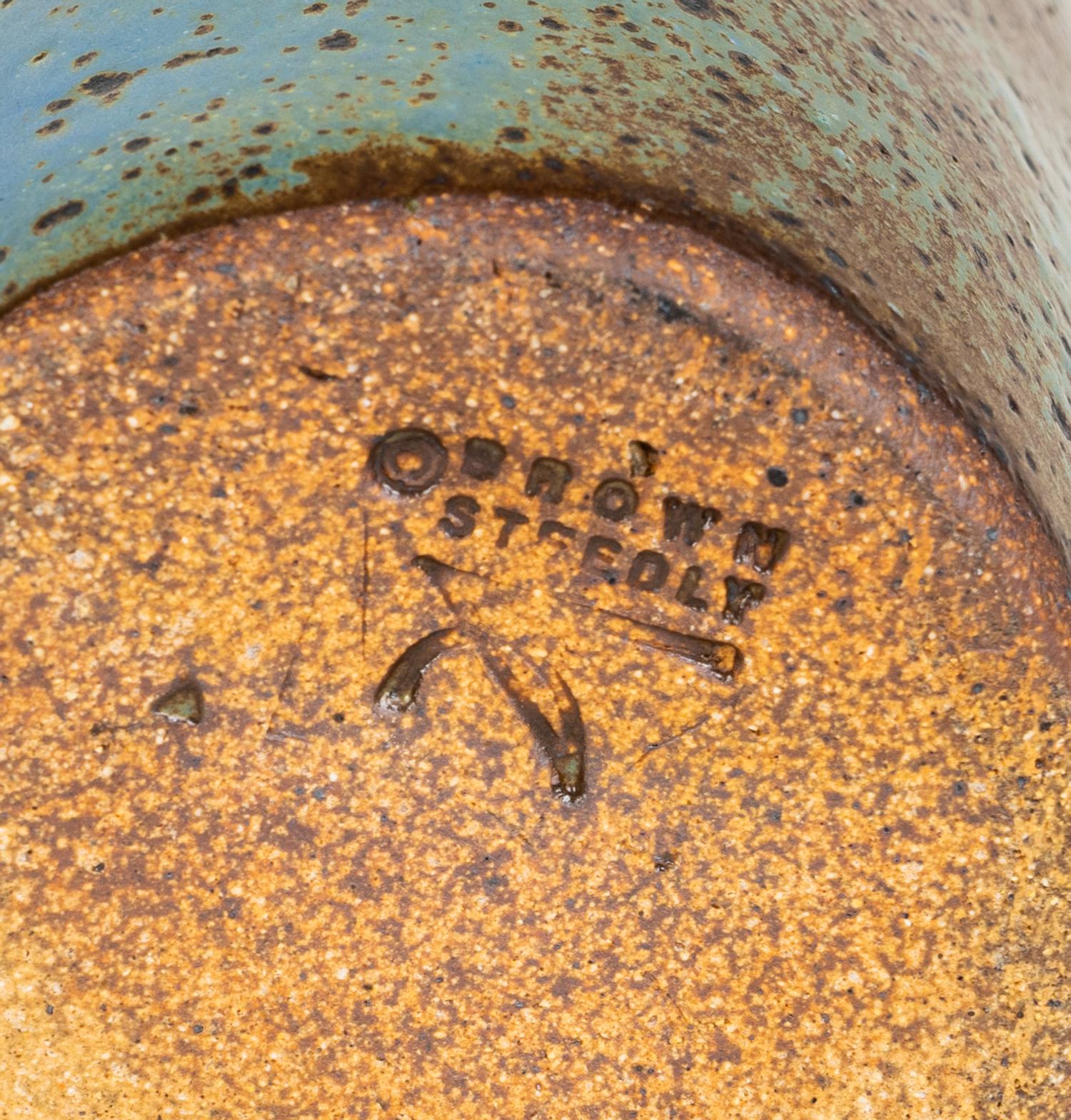 A Blue Glazed Studio Pottery Vase — 21ST CENTURY
