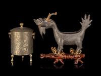 Two Chinese Pewter Vessels
