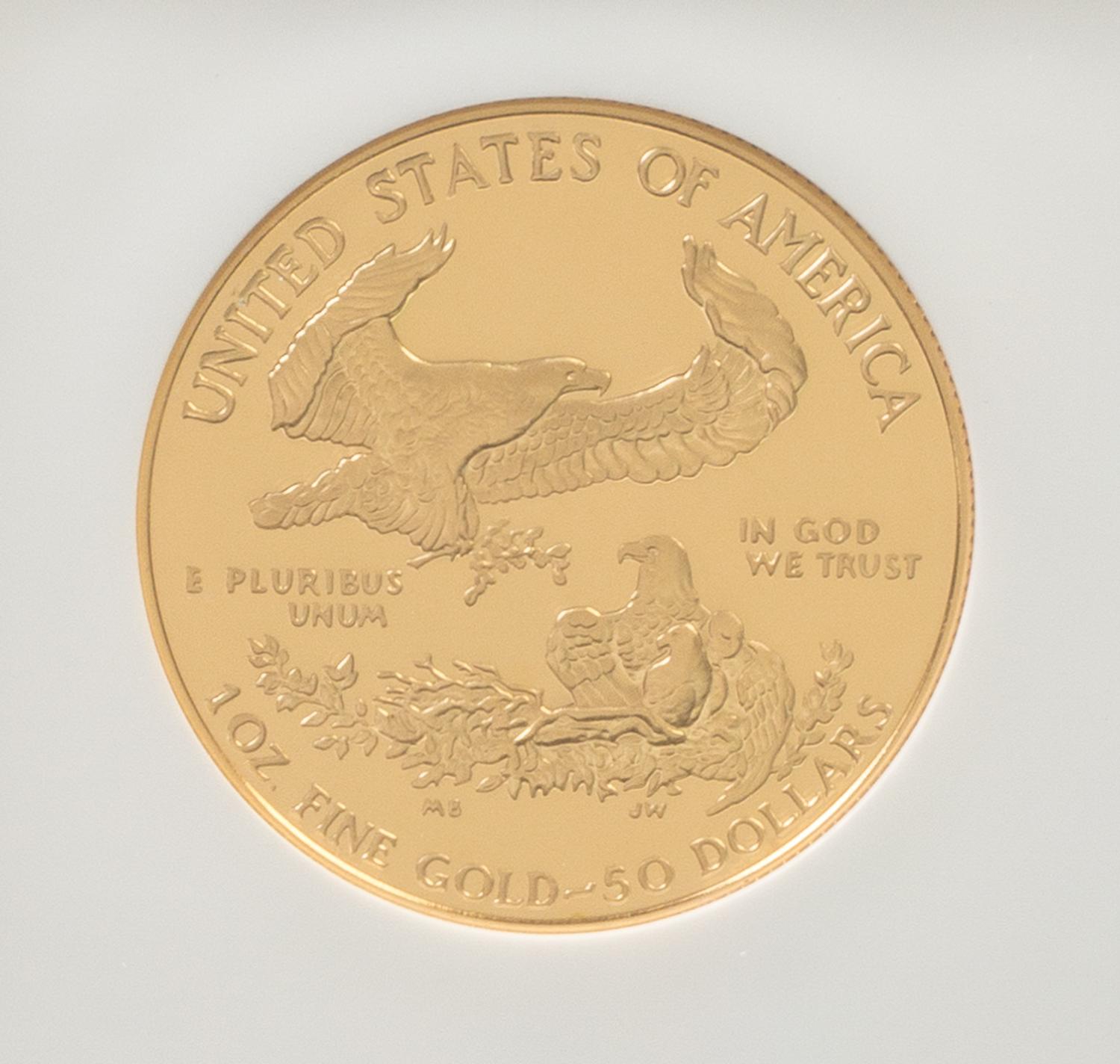 A United States 1986-W Eagle $50 Gold Proof