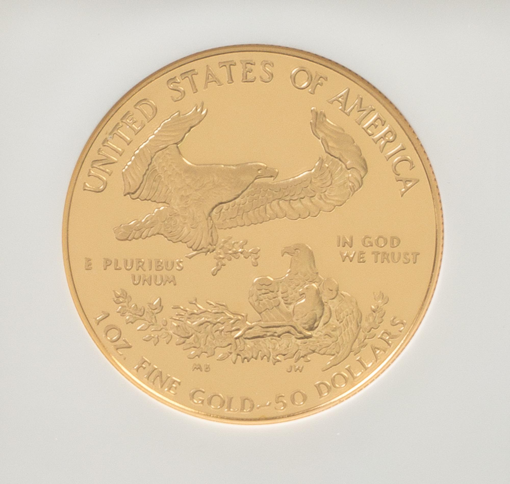 A United States 1986-W Eagle $50 Gold Proof