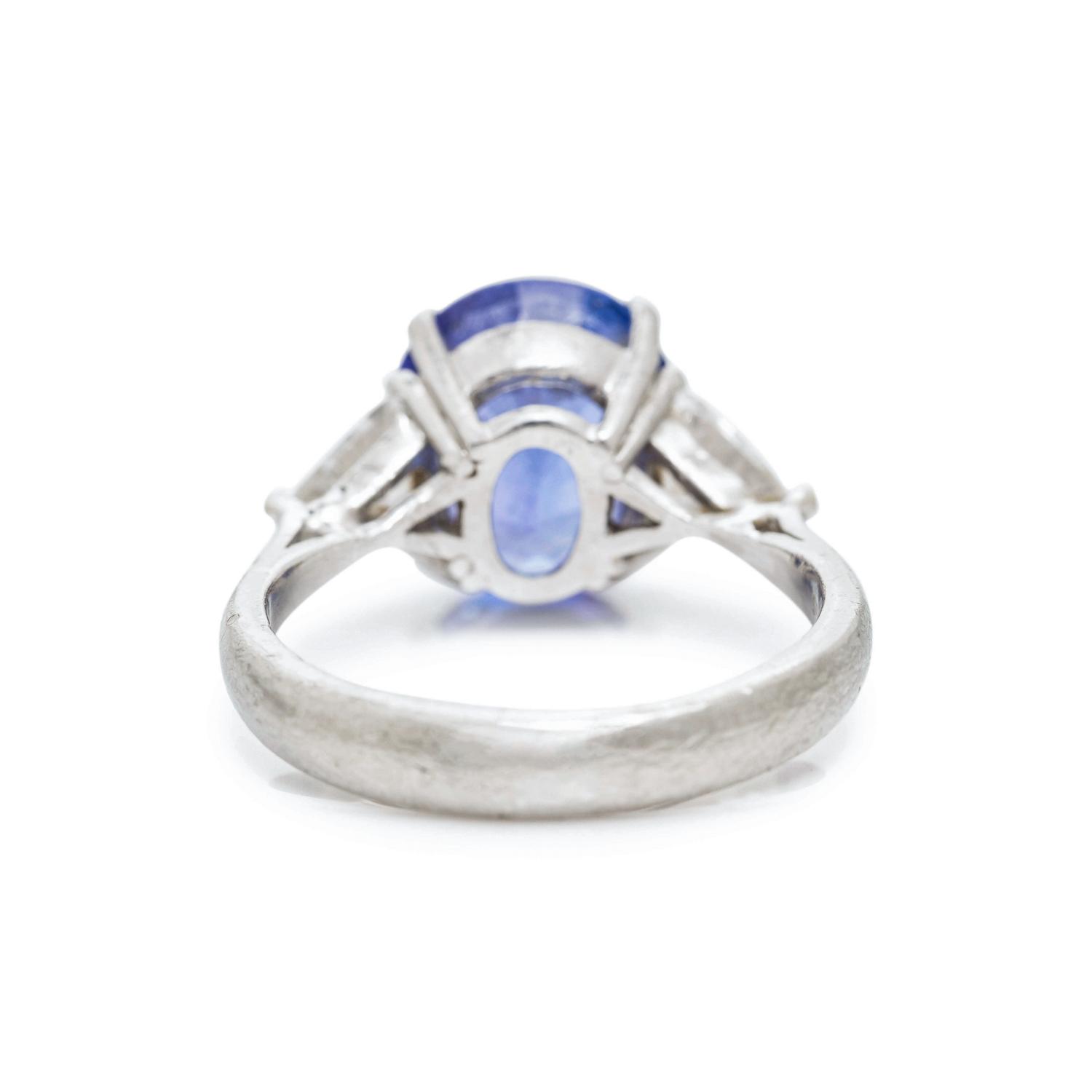TANZANITE AND DIAMOND RING