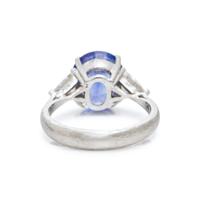 TANZANITE AND DIAMOND RING