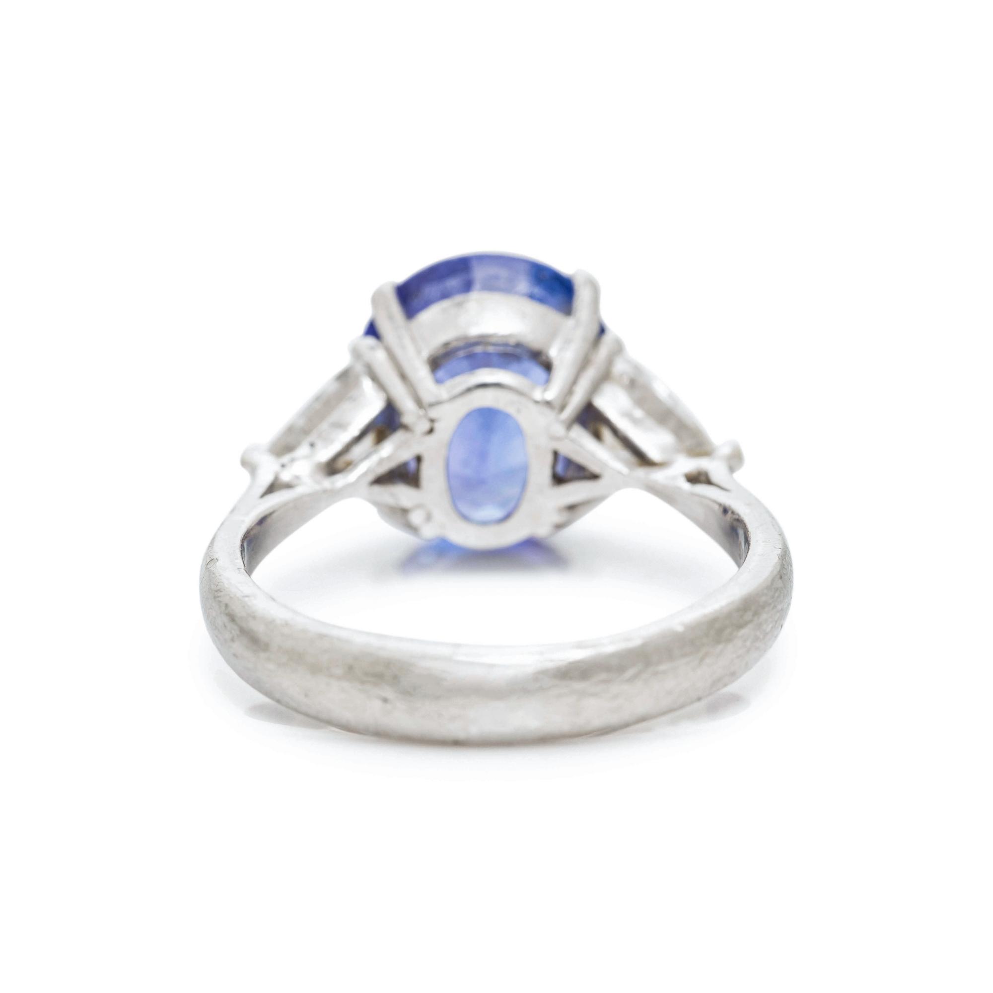 TANZANITE AND DIAMOND RING