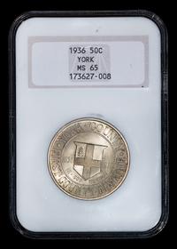 A United States 1936 York County Commemorative 50c Coin