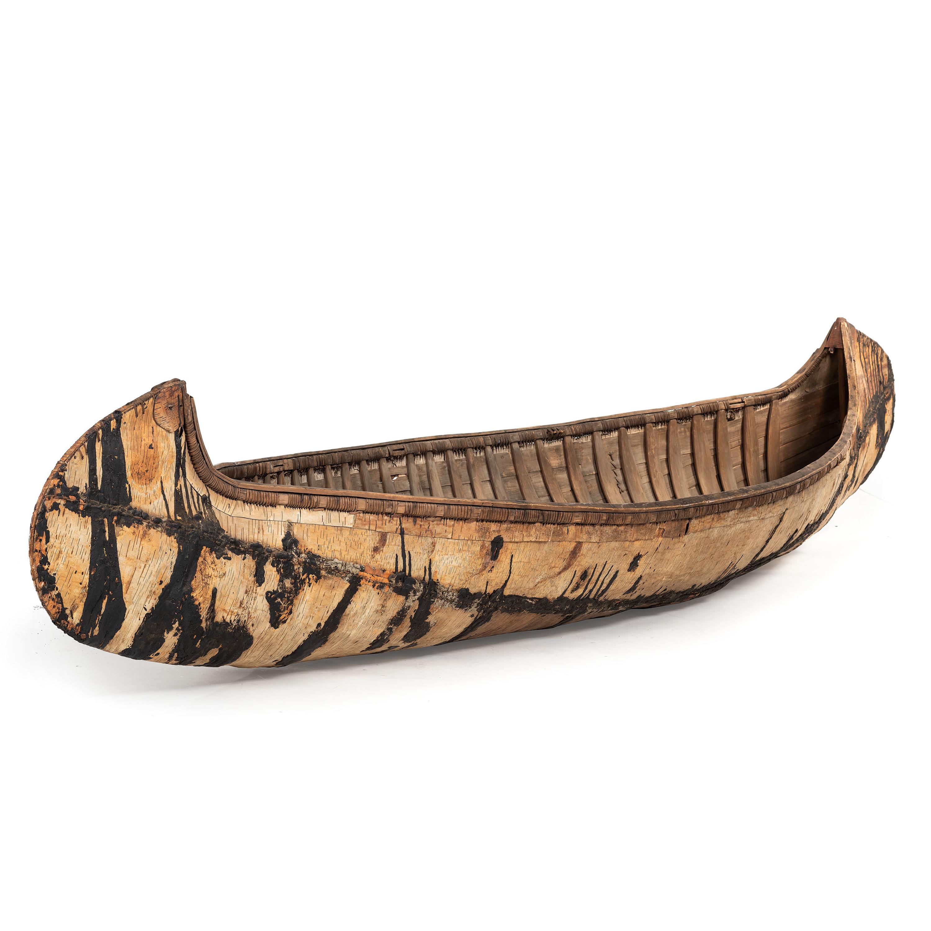 Anishinaabe Birchbark Canoe, Full Size